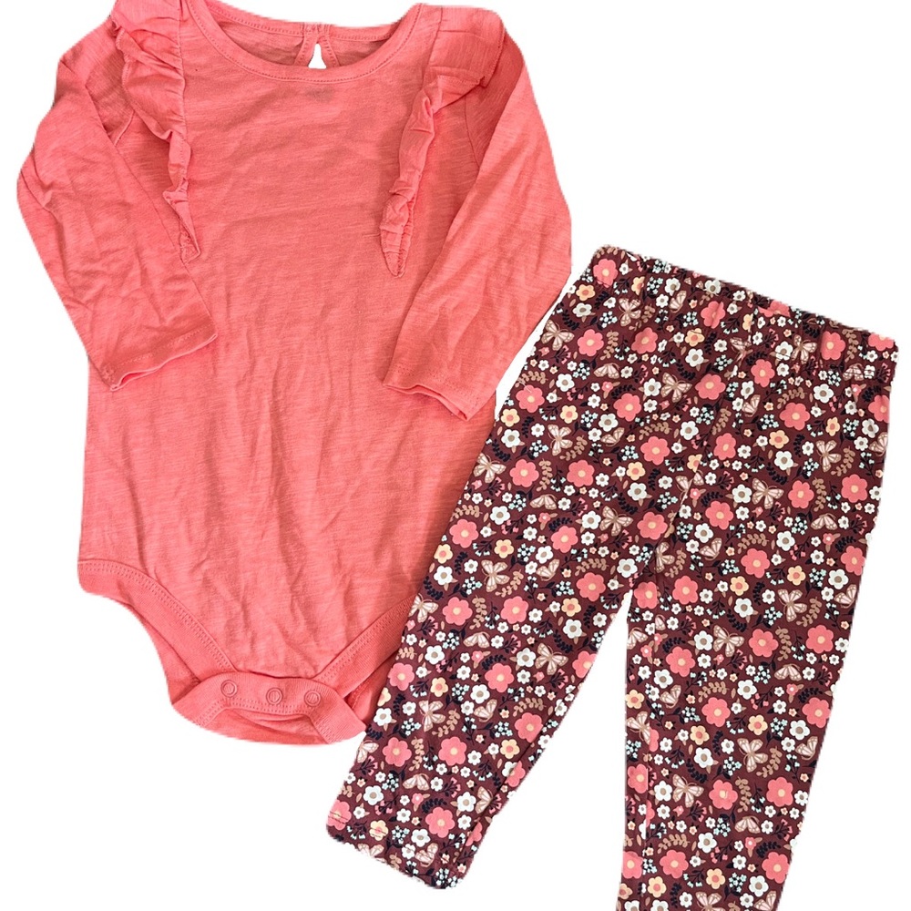 George Coral and Floral Kids Matching Set